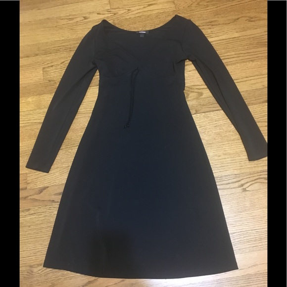 Express Dresses & Skirts - Express long sleeve black dress